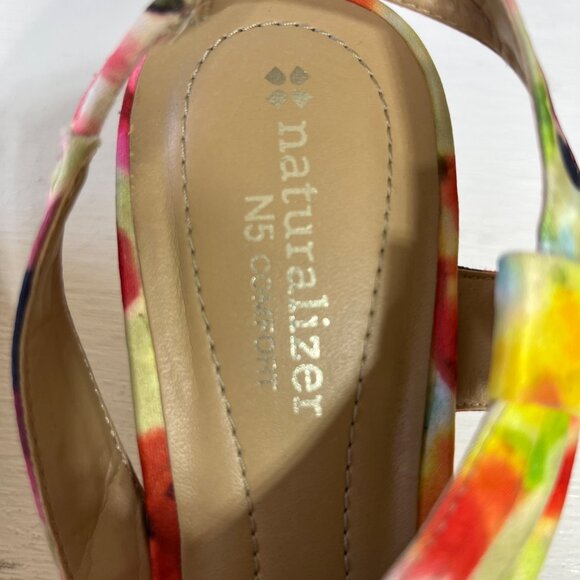Naturalizer Lulianna Espadrille Wedge Sandals Womens Size 7.5 M Floral - Picture 8 of 10